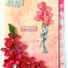 Red Quilled Flowers Birthday Greeting Card image Red Quilled Flowers Birthday Greeting Card image