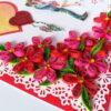 Red and Pink Quilled Corner Love Greeting Card image Red and Pink Quilled Corner Love Greeting Card image