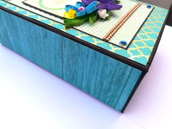 Sparkling Aqua Themed Scrapbook Album image Sparkling Aqua Themed Scrapbook Album image