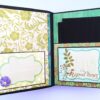 Sparkling Aqua Themed Scrapbook Album image Sparkling Aqua Themed Scrapbook Album image