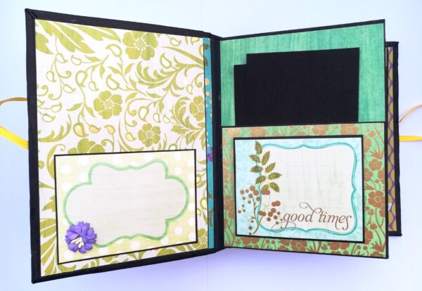 Sparkling Aqua Themed Scrapbook Album image Sparkling Aqua Themed Scrapbook Album image
