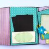 Sparkling Aqua Themed Scrapbook Album image Sparkling Aqua Themed Scrapbook Album image