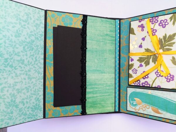 Sparkling Aqua Themed Scrapbook Album image Sparkling Aqua Themed Scrapbook Album image
