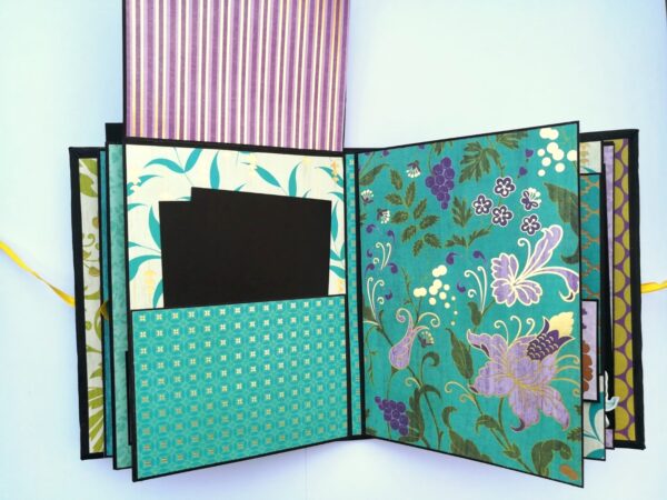 Sparkling Aqua Themed Scrapbook Album image Sparkling Aqua Themed Scrapbook Album image