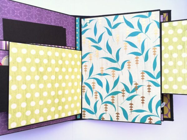Sparkling Aqua Themed Scrapbook Album image Sparkling Aqua Themed Scrapbook Album image