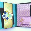 Sparkling Aqua Themed Scrapbook Album image Sparkling Aqua Themed Scrapbook Album image