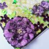 Sparkling Purple Handmade Flowers Greeting Card image Sparkling Purple Handmade Flowers Greeting Card image