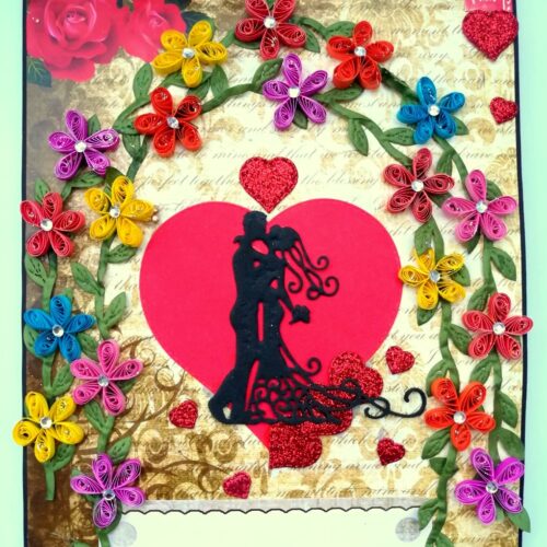 Too Much Love Sweetheart mini scrapbook card image