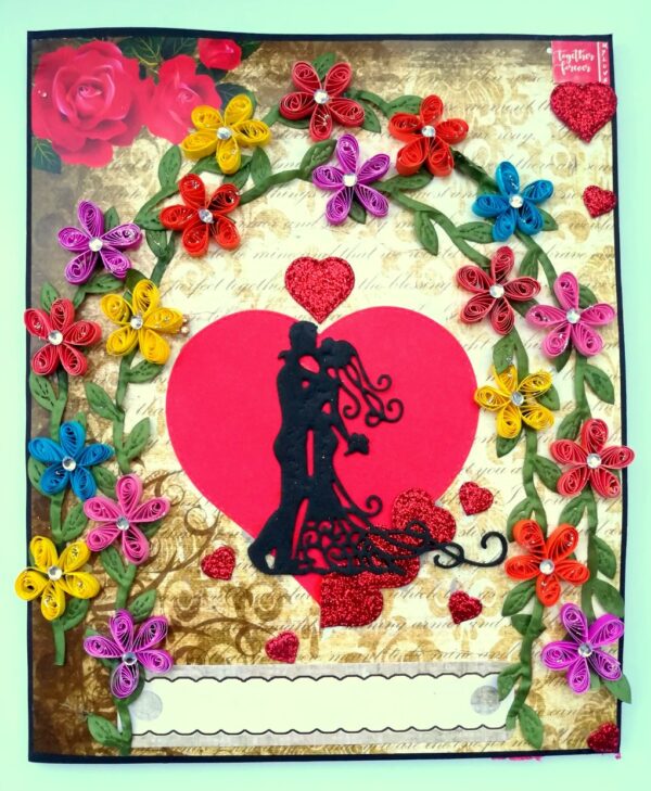 Too Much Love Sweetheart mini scrapbook card image Too Much Love Sweetheart mini scrapbook card image