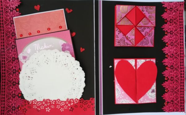 Too Much Love Sweetheart mini scrapbook card image Too Much Love Sweetheart mini scrapbook card image