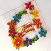 Multicolored Quilled Mini Scrapbook Greeting Card image Multicolored Quilled Mini Scrapbook Greeting Card image
