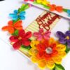 Multicolored Quilled Mini Scrapbook Greeting Card image Multicolored Quilled Mini Scrapbook Greeting Card image