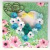 White and Blue Quilled Flowers in Heart Greeting Card image White and Blue Quilled Flowers in Heart Greeting Card image