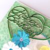 White and Blue Quilled Flowers in Heart Greeting Card image White and Blue Quilled Flowers in Heart Greeting Card image