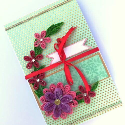 Sparkling Handmade Card/ Mini Scrapbook Gift image