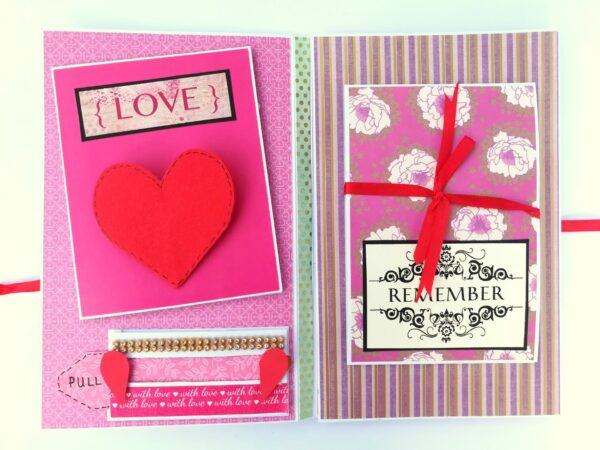 Sparkling Handmade Card/ Mini Scrapbook Gift image Sparkling Handmade Card/ Mini Scrapbook Gift image