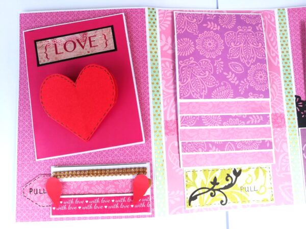 Sparkling Handmade Card/ Mini Scrapbook Gift image Sparkling Handmade Card/ Mini Scrapbook Gift image
