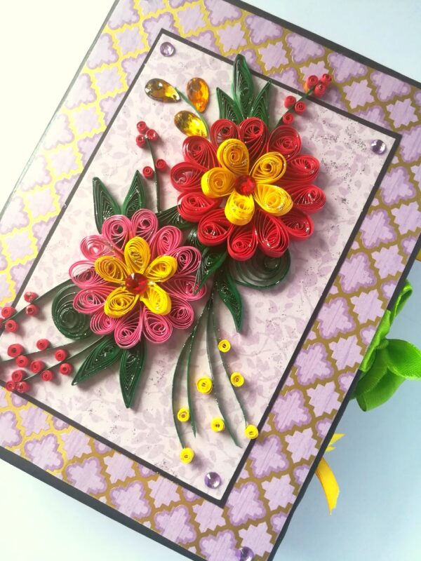 Multicolored Quilled Scrapbook All Occassion image Multicolored Quilled Scrapbook All Occassion image