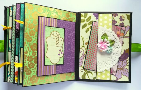 Multicolored Quilled Scrapbook All Occassion image Multicolored Quilled Scrapbook All Occassion image
