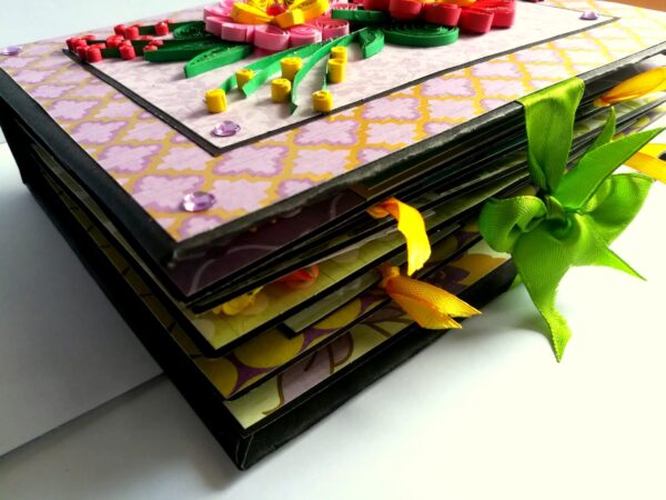 Multicolored Quilled Scrapbook All Occassion image Multicolored Quilled Scrapbook All Occassion image