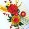 Yellow and Orange Quilled Greeting Card image Yellow and Orange Quilled Greeting Card image