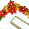 Yellow Orange Quilled Corner Greeting Card image Yellow Orange Quilled Corner Greeting Card image