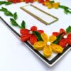 Yellow Orange Quilled Corner Greeting Card image Yellow Orange Quilled Corner Greeting Card image