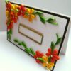 Yellow Orange Quilled Corner Greeting Card image Yellow Orange Quilled Corner Greeting Card image