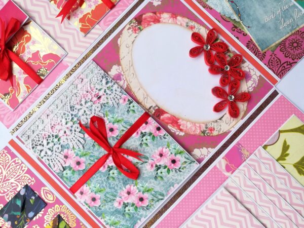 Handmade Paper Clutch Bag Mini Scrapbook image Handmade Paper Clutch Bag Mini Scrapbook image