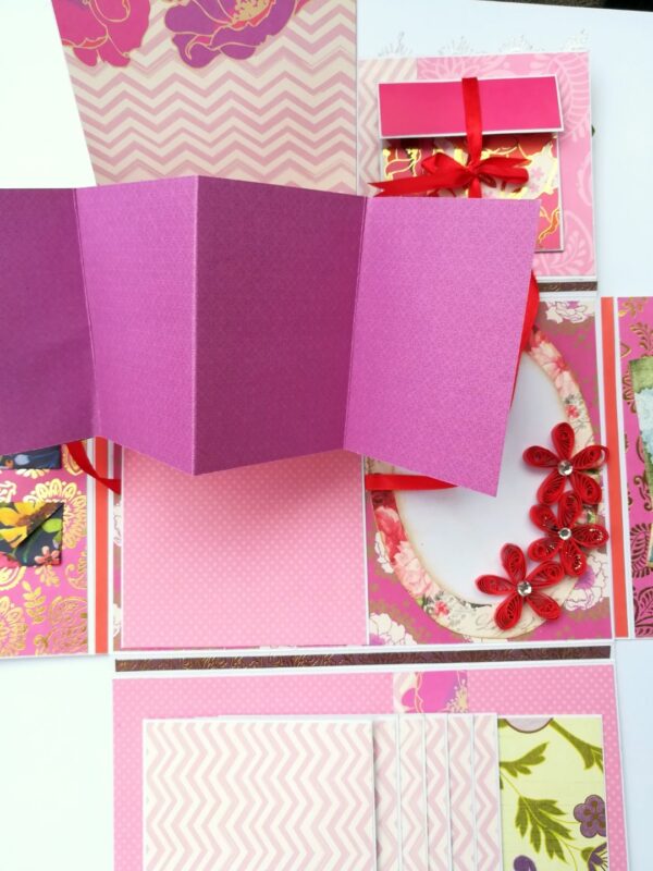 Handmade Paper Clutch Bag Mini Scrapbook image Handmade Paper Clutch Bag Mini Scrapbook image