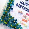 Blue Quilled Corner Flowers Birthday Greeting card image Blue Quilled Corner Flowers Birthday Greeting card image