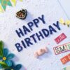 Blue Quilled Corner Flowers Birthday Greeting card image Blue Quilled Corner Flowers Birthday Greeting card image