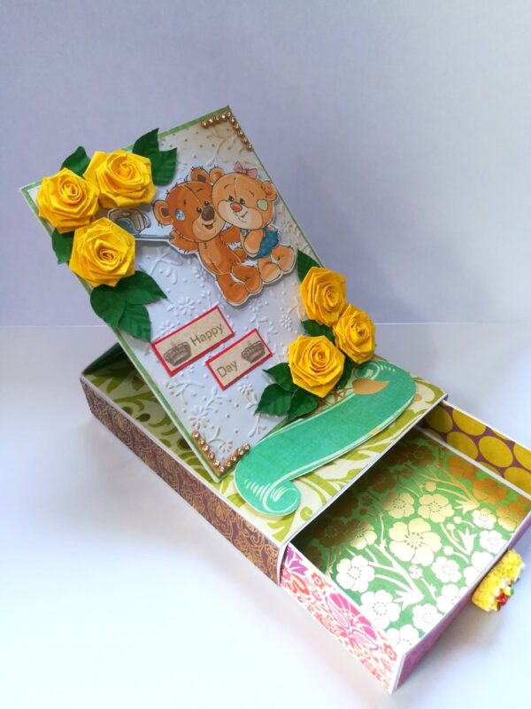 Friendship Card With Drawer Gift Greeting Card image Friendship Card With Drawer Gift Greeting Card image