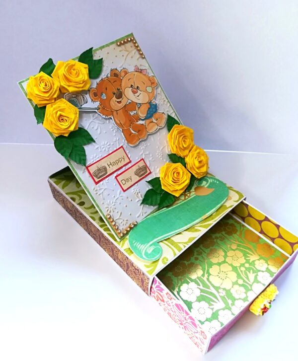 Friendship Card With Drawer Gift Greeting Card image Friendship Card With Drawer Gift Greeting Card image