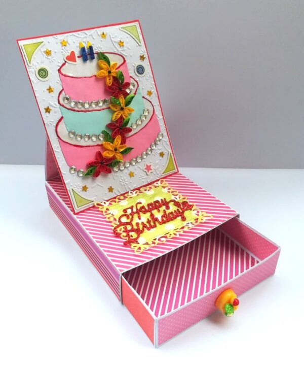 Card With Drawer Gift Greeting Card image Card With Drawer Gift Greeting Card image