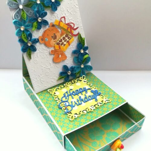 Card With Drawer Gift Greeting Card - D 14 image