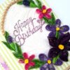 Purple Themed Quilled Greeting Card image Purple Themed Quilled Greeting Card image
