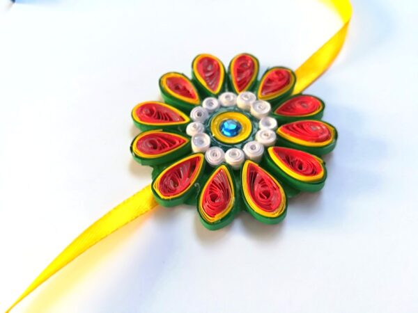Quilled Rakhi - Design 5 image Quilled Rakhi - Design 5 image