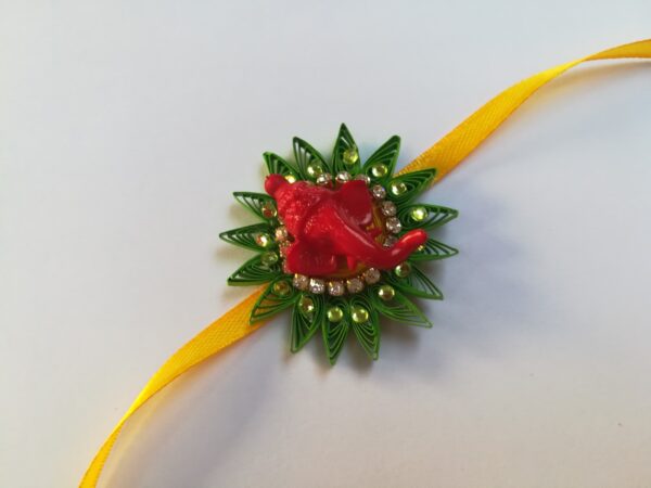 Quilled Rakhi - Design 7 image Quilled Rakhi - Design 7 image