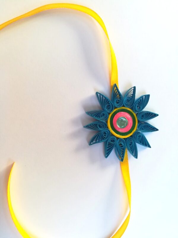 Quilled Rakhi - Design 12 image Quilled Rakhi - Design 12 image