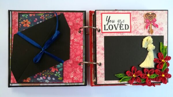 Love and Birthday Handmade Scrapbook - DESIGN 1 image Love and Birthday Handmade Scrapbook - DESIGN 1 image