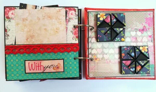 Love and Birthday Handmade Scrapbook - DESIGN 1 image Love and Birthday Handmade Scrapbook - DESIGN 1 image