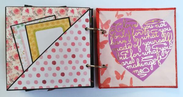 Love and Birthday Handmade Scrapbook - DESIGN 1 image Love and Birthday Handmade Scrapbook - DESIGN 1 image