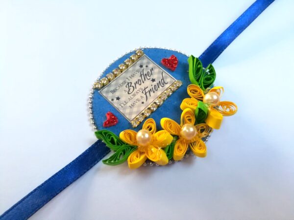 Quilled Rakhi - Design 2 image Quilled Rakhi - Design 2 image