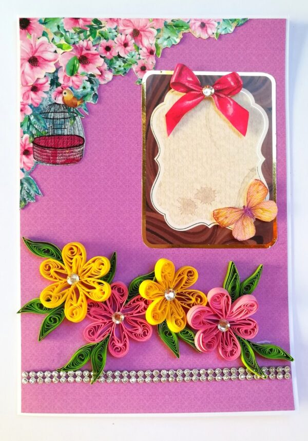 Purple Themed Greeting Card - D1 image Purple Themed Greeting Card - D1 image