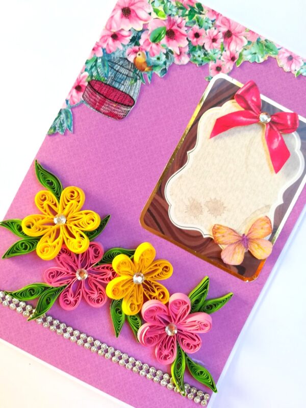 Purple Themed Greeting Card - D1 image Purple Themed Greeting Card - D1 image