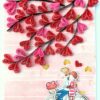 Quilled Hearts Tree With Love Couple Greeting Card image Quilled Hearts Tree With Love Couple Greeting Card image
