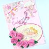 Baby Girl Handmade Greeting Card image Baby Girl Handmade Greeting Card image