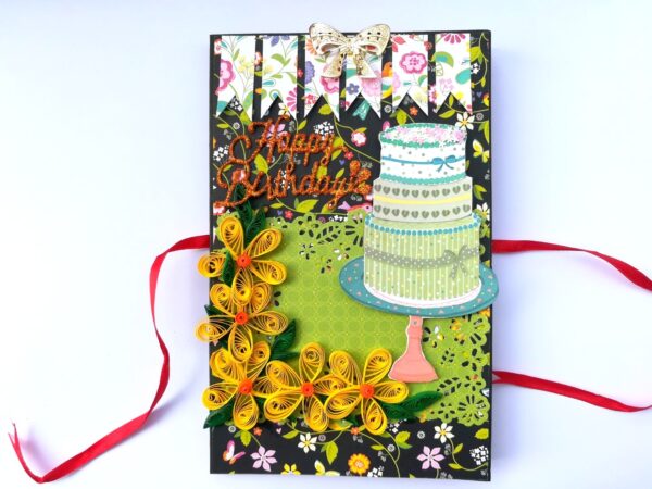 Sparkling Birthday Card/ Mini Scrapbook Gift - D2 image Sparkling Birthday Card/ Mini Scrapbook Gift - D2 image