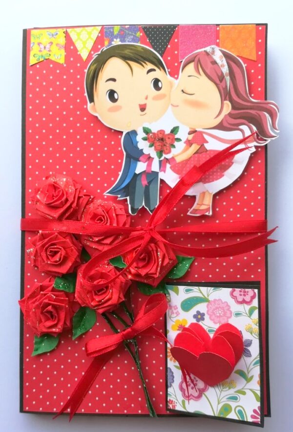Love Mini 3 fold Scrapbook / Mini Scrapbook Greeting Card image Love Mini 3 fold Scrapbook / Mini Scrapbook Greeting Card image